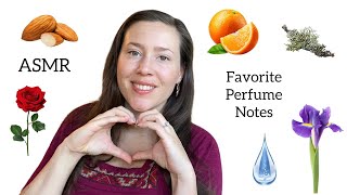 ASMR  Favorite Perfume Notes  Glass Tapping amp Whispering [upl. by Stoneham]