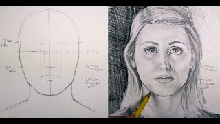 How to Draw Facial Proportions [upl. by Danas]