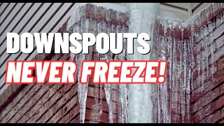 How to keep Gutter Downspouts from Freezing [upl. by Kath]