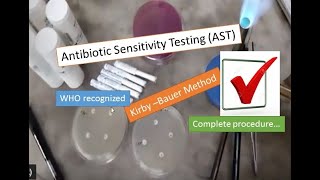 Antibiotic Sensitivity Test Kirby Bauer Disc Diffusion Method AST [upl. by Helban]