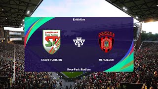 Stade Tunisien vs USM Alger 14092024 CAF Confederations Cup PES 2021 [upl. by Nats543]