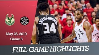 Milwaukee Bucks vs Toronto Raptors  Game 6  Full Game Highlights  May 25 2019  NBA Playoffs [upl. by Zins707]