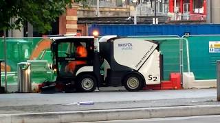 Street Sweeper in action  central Bristol UK [upl. by Sone455]