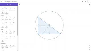 Circocentro in un triangolo rettangolo [upl. by Atrebor730]