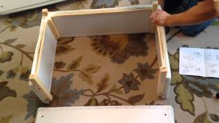 IKEA EKTORP Footstool Ottoman Assembly Instructions Video  How To [upl. by Kcirred400]