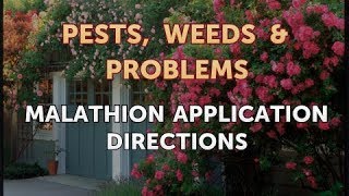 Malathion Application Directions [upl. by Ilysa]