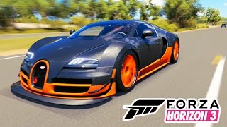 FORZA HORIZON 3  BUGATTI VEYRON no TOP SPEED [upl. by Ebocaj]