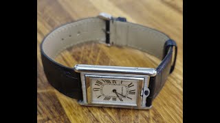 Cartier Basculante 2390 Watch Unboxing and Reveal [upl. by Namyaw]