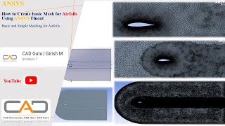 How to create basic meshing for Airfoils using ANSYS Fluent  Unstructured Mesh  Airfoil Meshing [upl. by Edya]