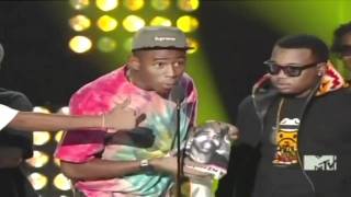 Tyler the Creator Winning Best New Artist 2011 [upl. by Nadirehs]