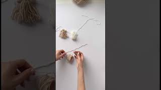 How to make a quick tassel tassels diytassel [upl. by Teeniv]