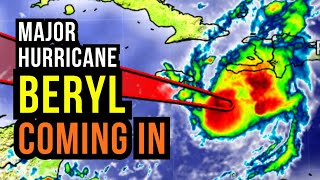 Major Hurricane Beryl Hits [upl. by Azila263]