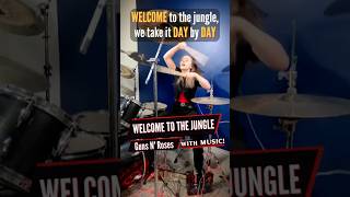 Guns N Roses  Welcome to the Jungle Drum Cover  Drummer Cam Performed by Female Teen Drummer [upl. by Yerroc]