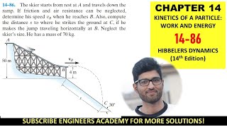 1486 Kinetics of Particle Conservation of Energy Chapter 14 Hibbeler Dynamics  Engineers Academy [upl. by Ynohtnakram905]