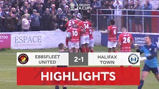 Bingham Sends The Fleet Through  Ebbsfleet United 21 FC Halifax Town  Emirates FA Cup 202223 [upl. by Misab]