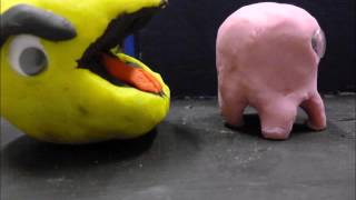 PAC MAN STOP MOTION IES TIRANT LO BLANC 3º D [upl. by Anaeirb]