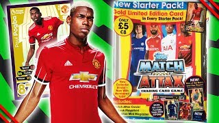 Pogba in Gold MEGA STARTER PACK  Topps MATCH ATTAX 20172018 Premier League [upl. by Alamak]