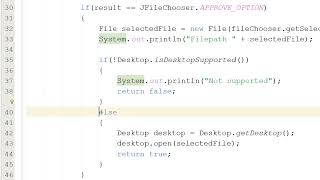 How to Select and Open a File Using Java JFileChooser Simple [upl. by Allertse]