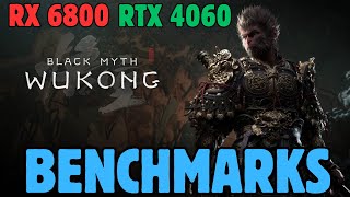 Black Myth Wukong Benchmarks  RX 6800 and RTX 4060 [upl. by Osborne]