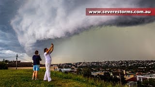 Severe storm strikes Sydney with hail and lightning [upl. by Thorley]