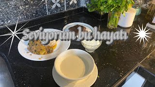 Vlog  İFTAR MENÜSÜ 1 Kremalı Mantar Çorbası  Patlıcan DöşemePirinç PilavıÇacıkBisküvili pasta [upl. by Yclehc]