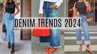 6 Denim Trends for 2024  Jean Styles for Every Body Type [upl. by Aromat]