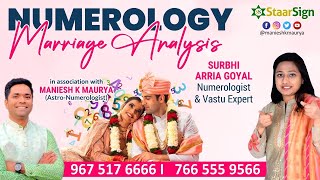 MARRIAGE ANALYSIS THROUGH NUMEROLOGY TO JOIN THE CLASS PLEASE WHATSAPP AT 91 766 555 9566 [upl. by Nylodnarb791]