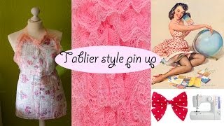 DIY Comment faire un tablier style pin up [upl. by Tynan]