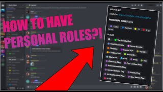 How To Get The Personal Roles Hack [upl. by Henriques171]