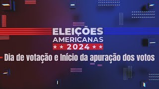 Eleições EUA 2024 Kamala X Trump  Confira os primeiros resultados das urnas [upl. by Zetana]