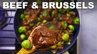 Chinese beef amp broccoli but with steak tips and sprouts [upl. by Namajneb383]