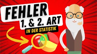 Fehler 1 und 2 Art in der Statistik einfach erklärt 📊 [upl. by Alston606]