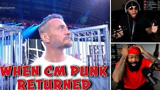 INTHECLUTCH REACTION TO CM PUNK RETURNING TO WWE AT SURVIOR SERIES [upl. by Shuman]