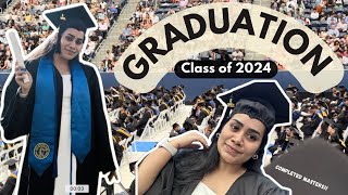 GRADUATION DAY VLOG🎓  Completed Masters at Pace University👩🏻‍🎓  New York Campus  Class of 2024 [upl. by Olnek802]