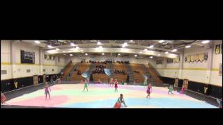 Radnor Winter Guard at WGI Regionals Finals Center View [upl. by Lebatsirc]