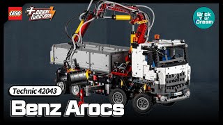 레고 테크닉 벤츠 아록스  LEGO 42043 MercedesBenz Arocs 3245 Review [upl. by Ehman]