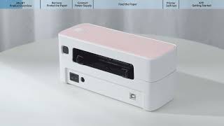 Phomemo PM241BT Tutorial How to Use and Setup Shipping Label Printer 241BT丨Instruction Manual 2024 [upl. by Piks]