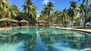 Resort Review HD  Lomani Island Resort Malolo Fiji  incl room area drone view amp underwater [upl. by Anileva]