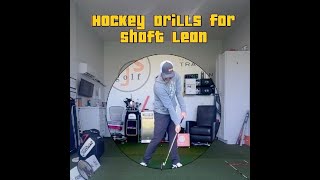 ⛳️ Shaft Lean via Hockey  Drill to Divots Front of Golf Ball 🏌🏿‍♂️ [upl. by Ahtebbat575]