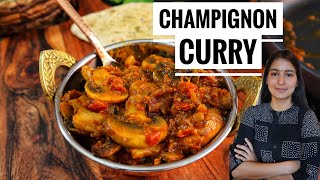 ChampignonPfeffer Subji  Veganes Curry ♡  Indisch Kochen [upl. by Moitoso439]