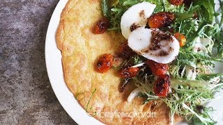 chickpea 1  CECINA  FARINATA DE CECI  ITALIAN CHICKPEA FLATBREAD  RAW GREENS  Connies RAWsome [upl. by Demmahum457]