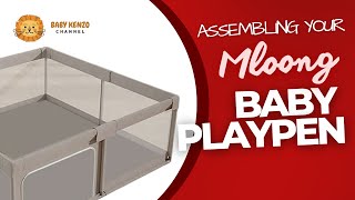 👶 Mloong  Baby Playpen with Mat  Assembly [upl. by Attaymik]