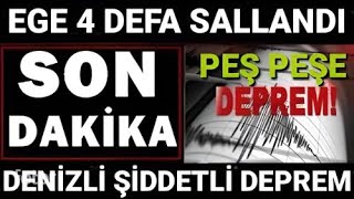 Denizli Pamukkale KÖTÜ Haber Şiddetli DEPREM SON DAKİKA Açıklaması [upl. by Pederson]