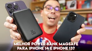 QUAL O MELHOR POWER BANK COM MAGSAFE PARA IPHONE 14 E IPHONE 13 [upl. by Daune]