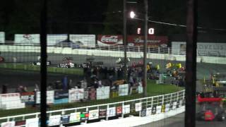 Oswego Speedway BIG wreck [upl. by Zondra]