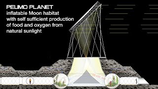 Inflatable Moon Habitat with greenhouse funded by ESA Open Space Innovation Platform [upl. by Lilly]