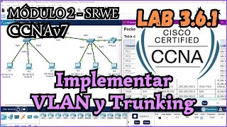 361 Packet tracer  Implementar VLAN y Trunking Resolucion [upl. by Wu]