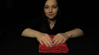 ASMR Towel Folding ⭐ Fabric Sounds ⭐ Lint Rolling ⭐ Soft Spoken [upl. by Roselane]