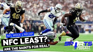 NFL WEEK 2 RECAP ARE THE SAINTS FOR REAL WEEK 3 PREVIEW nfl sportspodcast [upl. by Malena]