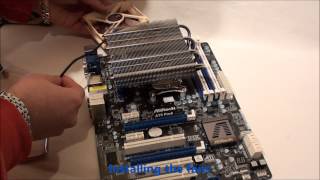 Noctua NHL12 low profile CPU cooler AMD installation [upl. by Nahej]